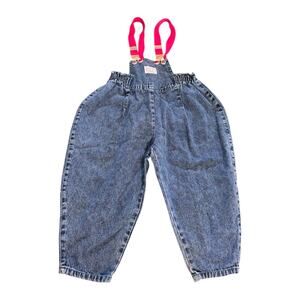 vintage denim overall shorts Juno Club Baby 18/24 months retro 80s streetwear